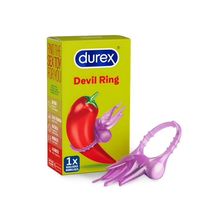 Durex Play Little Devil pierścień wibracyjny z wypustkami