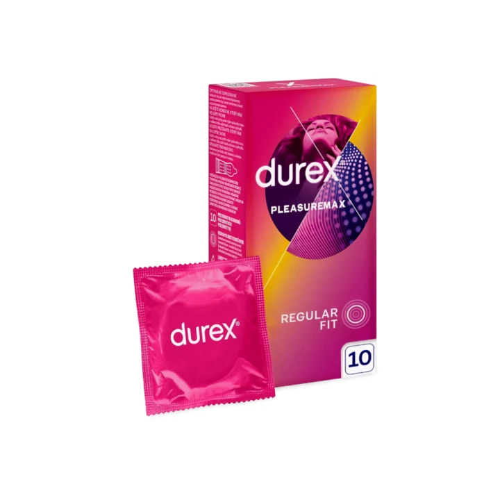 DUREX prezerwatywy PLEASUREMAX 10 szt. prążkowane z wypustkami