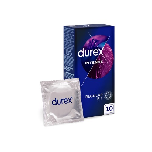Prezerwatywy Durex Intense z wypustkami prążkami i żelem stymulującym 10 szt.