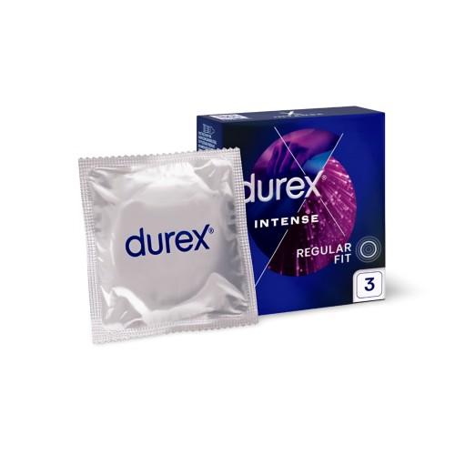 Prezerwatywy Durex Intense z wypustkami prążkami i żelem stymulującym 3 szt