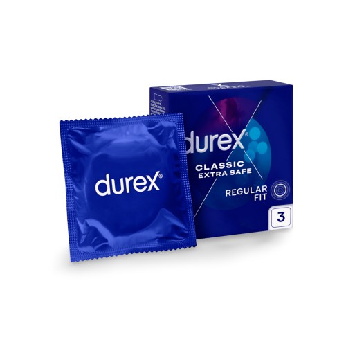 Durex Extra Safe prezerwatywy grubsze, dodatkowo nawilżane 3 szt.