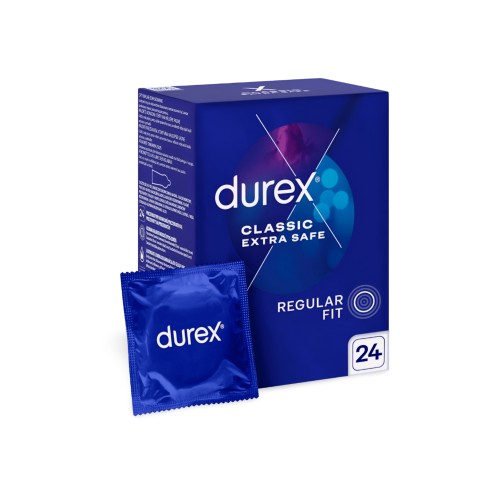Durex Extra Safe prezerwatywy grubsze, dodatkowo nawilżane 24 szt.