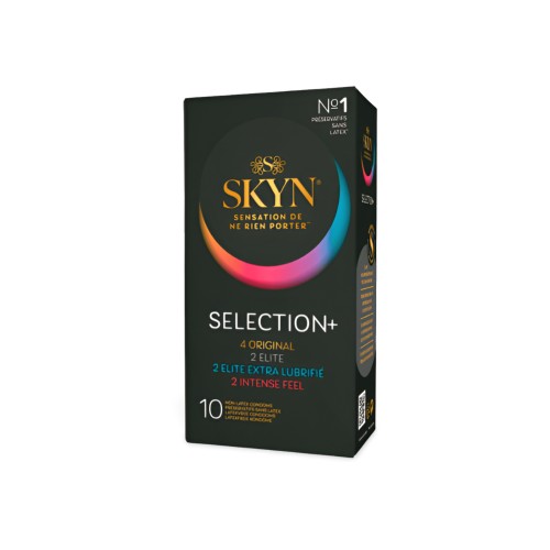 Skyn prezerwatywy bez lateksu Selection+ Latex-Free Condoms Pack 53mm x10