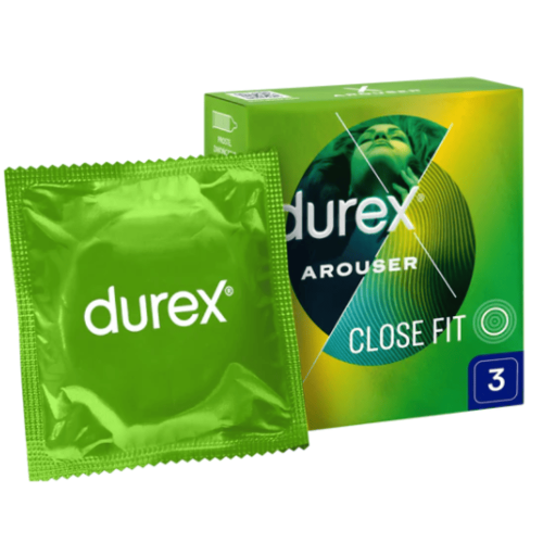 Durex Arouser prezerwatywy prążkowane 3 szt.