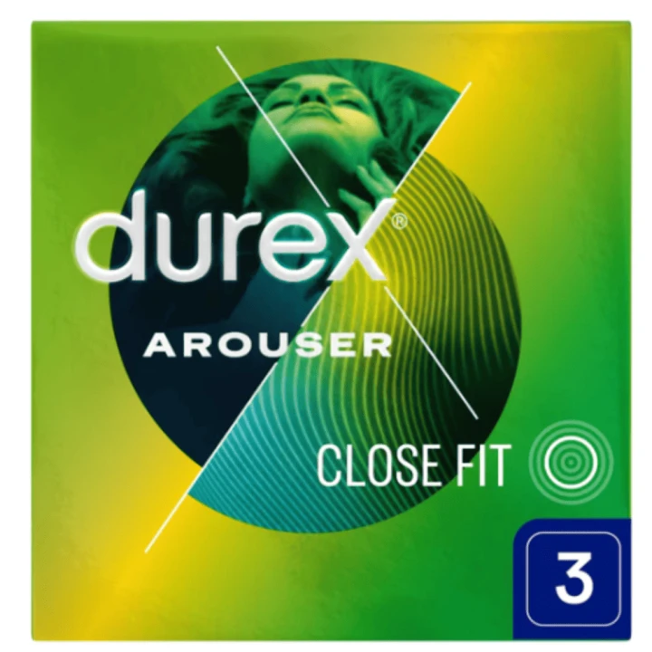 Durex Arouser prezerwatywy prążkowane 3 szt.