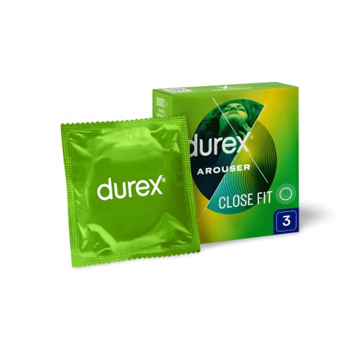 Durex Arouser prezerwatywy prążkowane 3 szt.