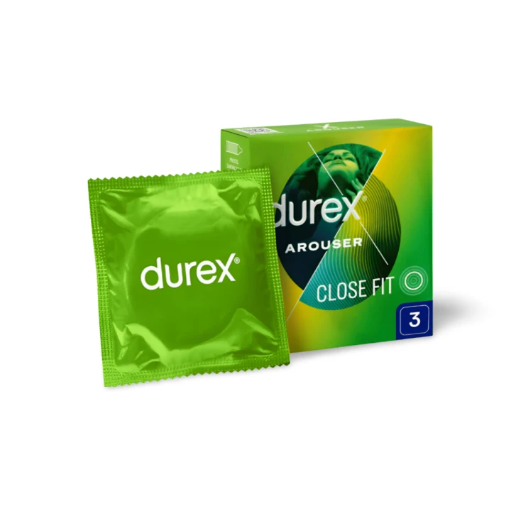 Durex Arouser prezerwatywy prążkowane 3 szt.