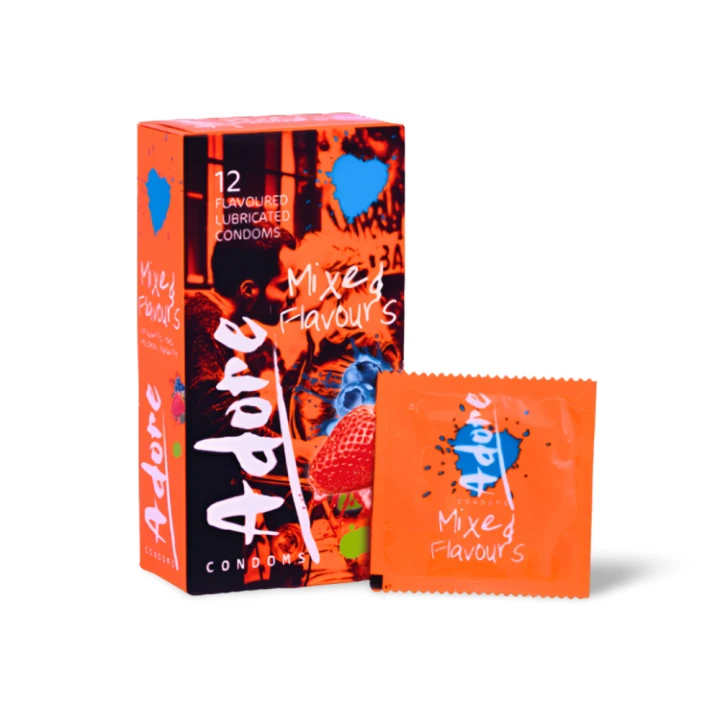 Pasante smakowe prezerwatywy Flavoured Condoms 12 sztuk