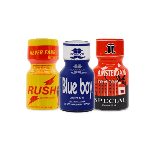ZESTAW POPPERSÓW BLUE BOY + AMSTERDAM SPECIAL + RUSH ORIGINAL