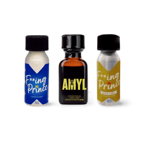 ZESTAW POPPERSÓW AMYL + F**ING PRINCE + F**ING PRINCE GOLD LABEL