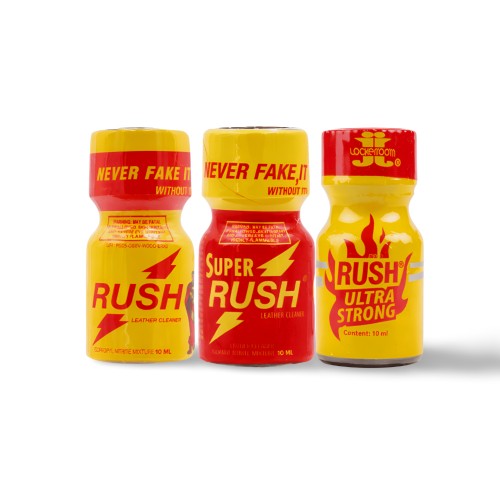 ZESTAW POPPERSÓW RUSH ULTRA STRONG + RUSH + SUPER RUSH