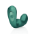 Pointed Vibrating Prostate Massager with Remote Control - Metallic Green