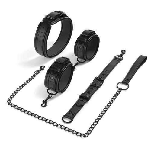 Neckist Black Wrist-Collar Straps