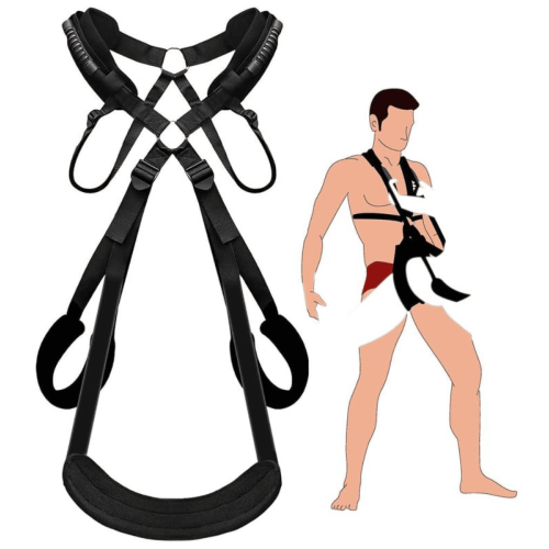 Black Duo Fuck Support Harness