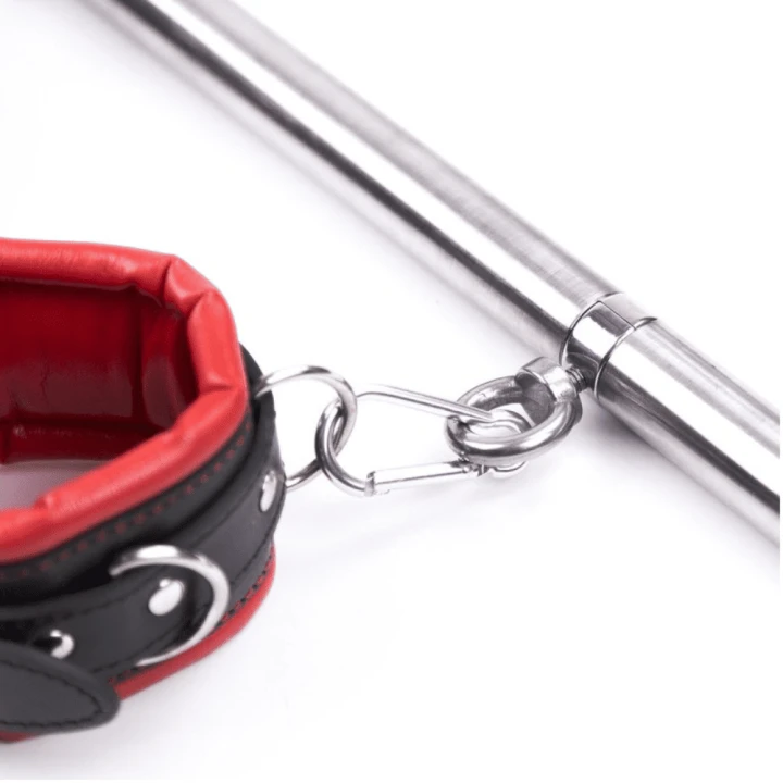 Simply Dom Red and Black Restraint Kit with Collar and Cuffs