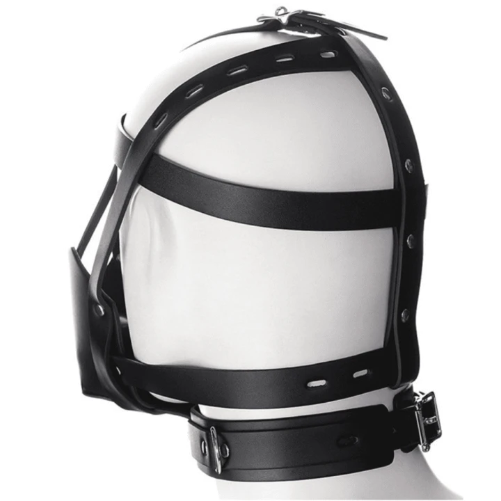 Black Sm Harness Head Muzzle