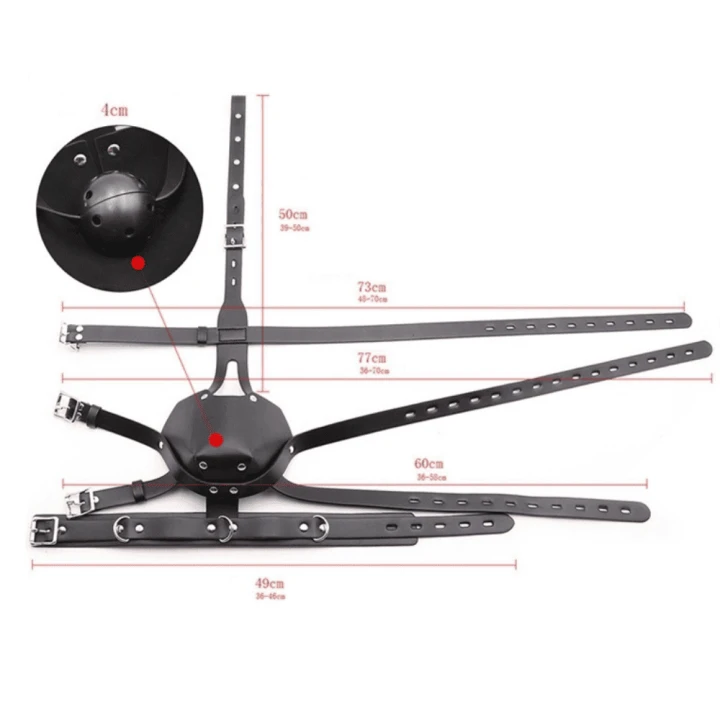 Black Sm Harness Head Muzzle