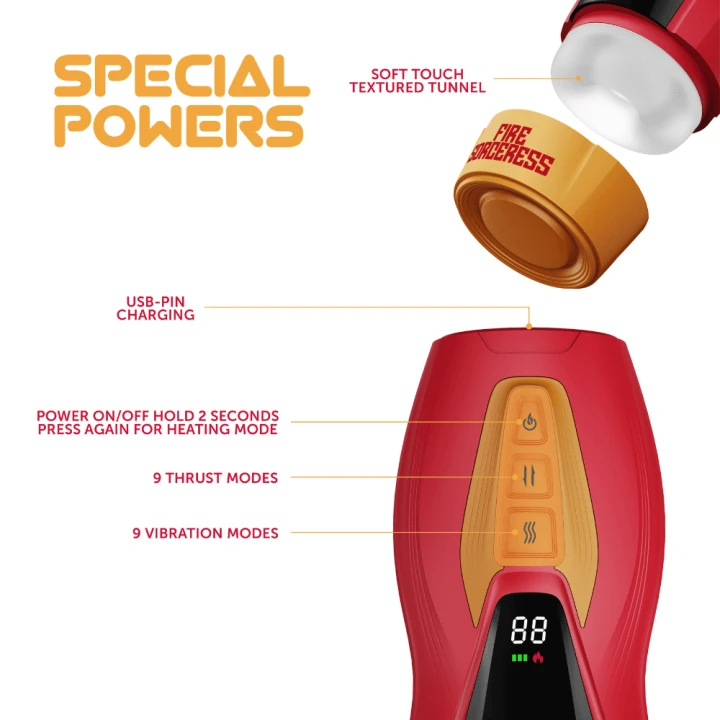 Solara  Fire Sorceress  Multi Function Masturbator