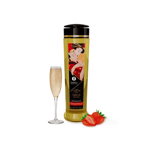 Zapachowy olejek do masażu  Romance Massage Oil Sparkling Wine with Strawberry