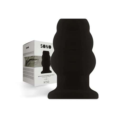 Tunel analny Hollow Tunnel Butt Plug 4 inch black - SONO No.50