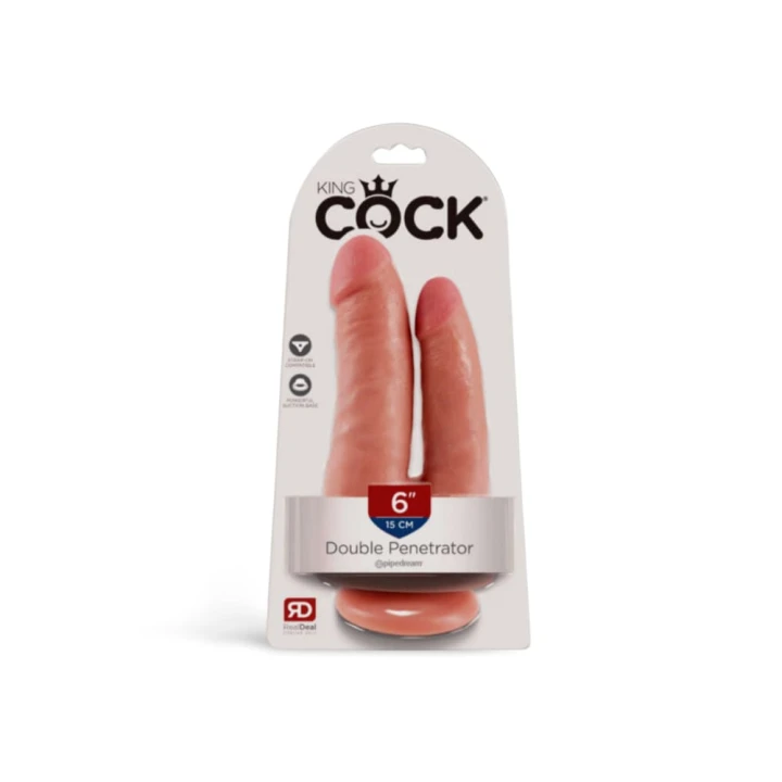 King Cock Double dildo Penetrator 14 x 4cm