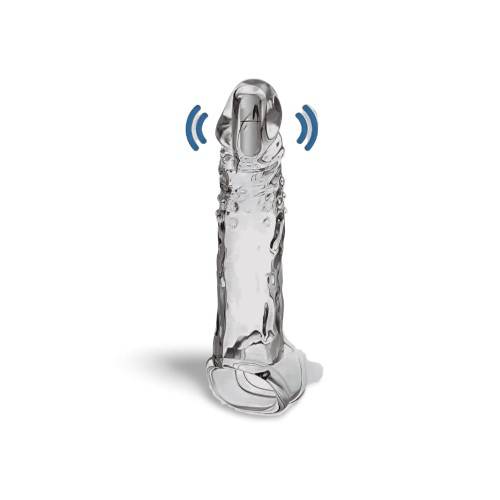 Wibrująca Nakładka na Penisa Extyvizz vibrating penis sleeve 13 x 3.5 cm Transparent