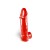 Nakładka na penisa Penis sheath Zizi Megamen Bite 19 x 5 cm Red