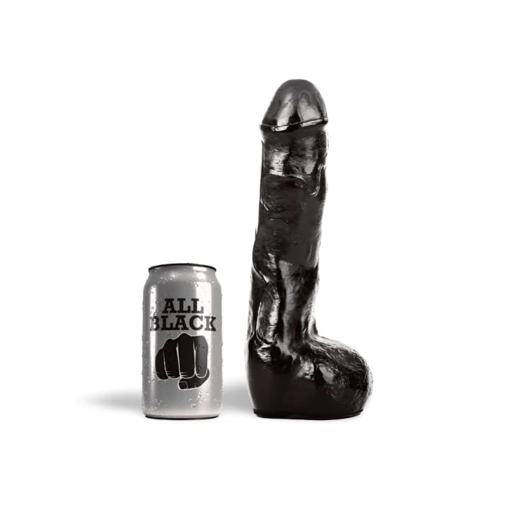 Dildo AB12 Keith All Black 17 x 4.5cm