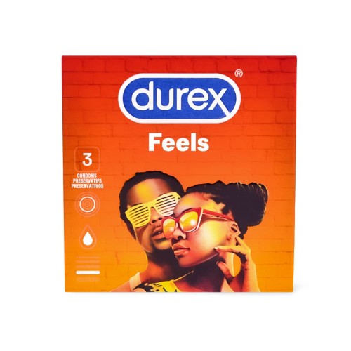 Durex Feels cienkie prezerwatywy z dodatkowym nawilżeniem 3 szt.