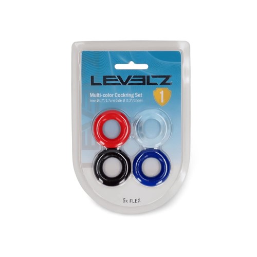Cockring Set of 4 - Multicolor