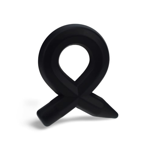 Pencil Liquid Silicone Cockring - Black