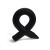 Pencil Liquid Silicone Cockring - Black