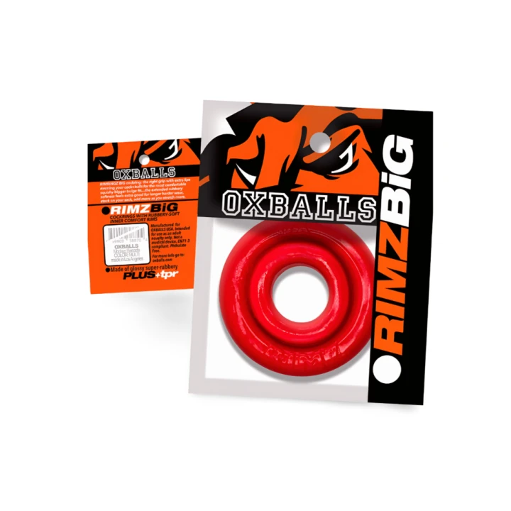 Oxballs [SIL:TPR] RIMZ BIG Softlips Cockring Red