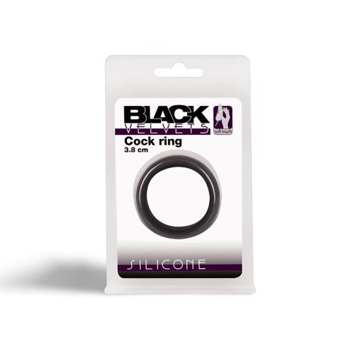 Cockring Velvet Ring L Black 38mm