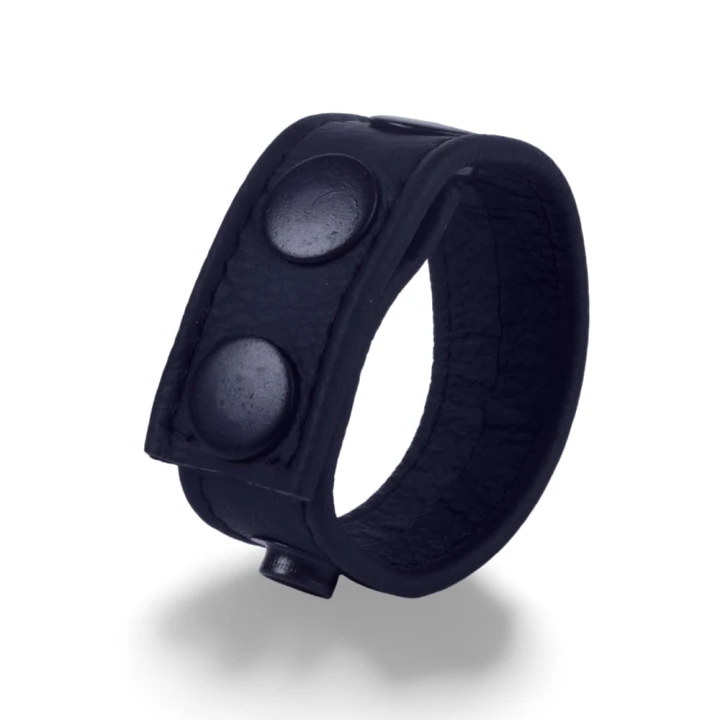 Cocky Leather Cockring Black