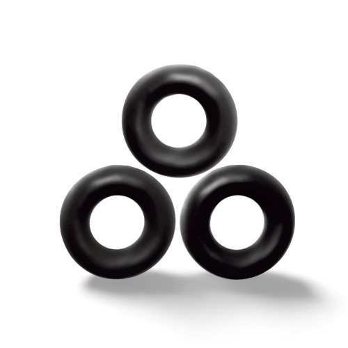 Oxballs Set of 3 Fat Willy Black Cockrings