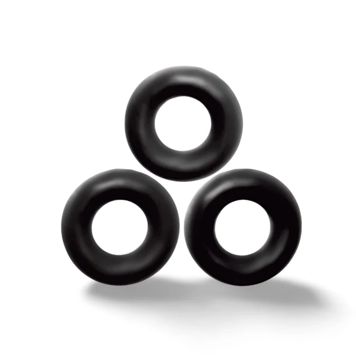 Oxballs Set of 3 Fat Willy Black Cockrings