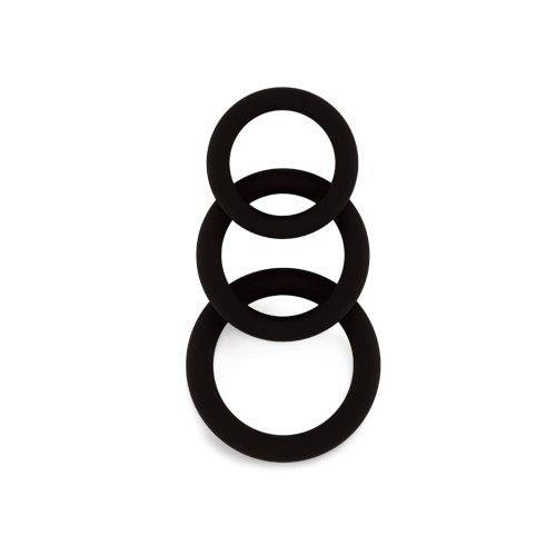 Zestaw pierścieni na penisa Lot of 3 Black Sono Cockrings N°25