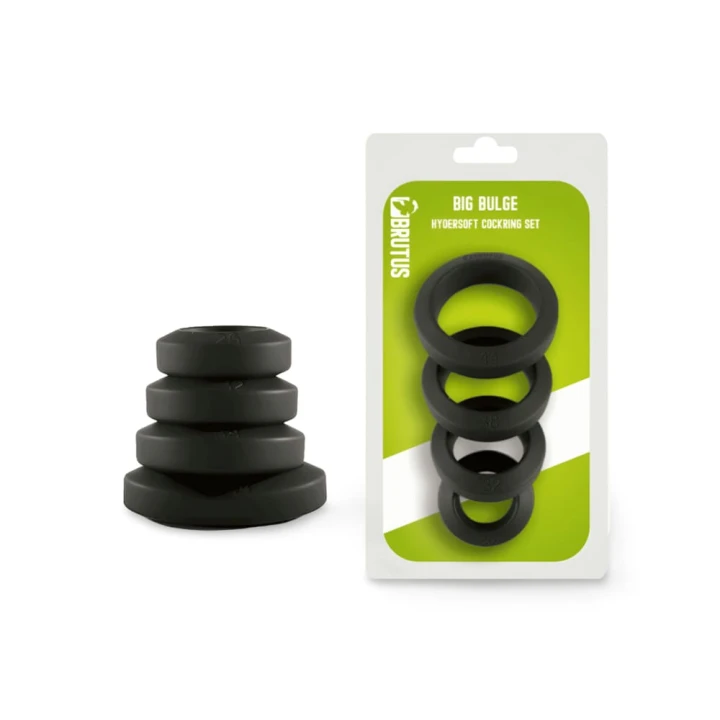 Zestaw BRUTUS Big Bulge - HyperSoft Silicone Cockring Set