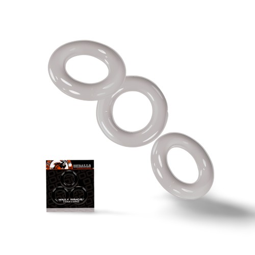 Oxballs Set of 3 Willy Rings Transparent