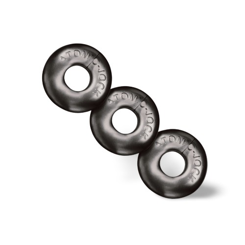 Oxballs Pack of 3 Grey mini cockrings