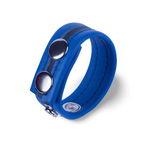 Leather Cockring Tippy Blue