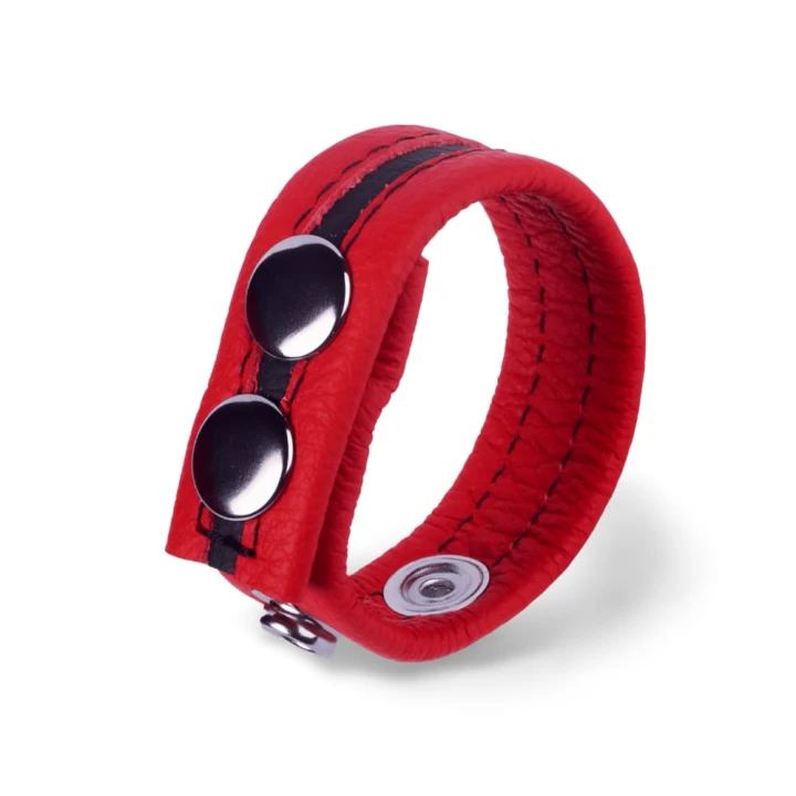 Leather Cockring Tippy Red