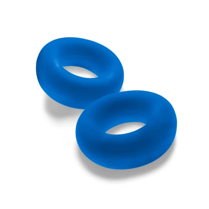 Hünkyjunk Stiffy Cockring 2-Pack - Teal Ice