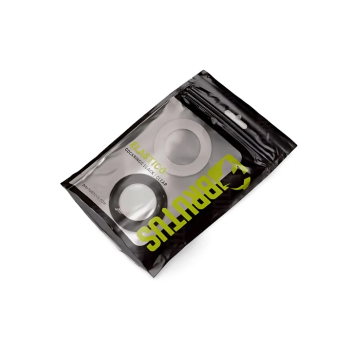 BRUTUS PROFILO Stretchy Cockrings Black + Clear