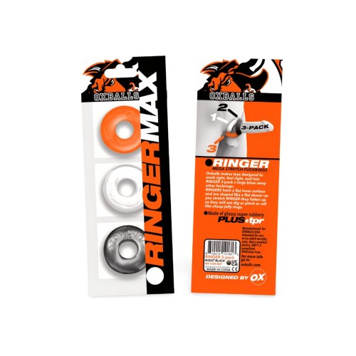 Zestaw Oxballs RINGER MAX 3-Pack Cockrings Hazzard