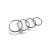 Set of 4 metal cock rings ROUND LIGHT | Diameter from 35 to 50mm