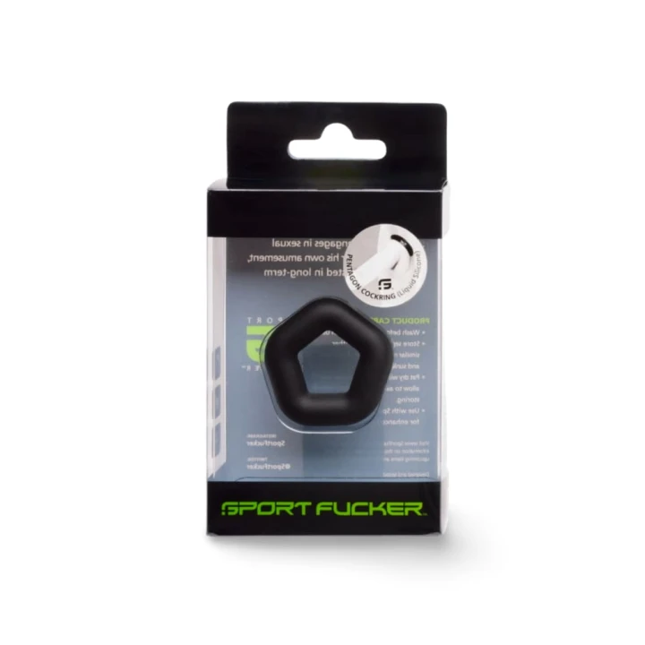 Sport Fucker Pentagon Ring Black
