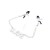 Klamerki na sutki Nipple clamp with Slave plate 40cm