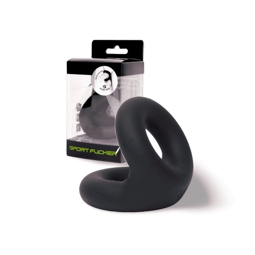 Sport Fucker Liquid Silicone Rugby Ring - Black